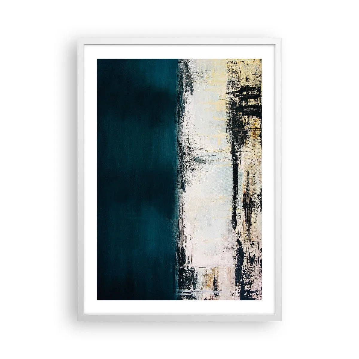 Affiche dans un cadre blanc - Poster - Composition horizontale - 50x70 cm