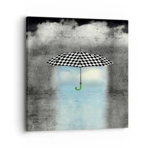 Impression sur toile - Image sur toile - Et pourtant c'est possible - 30x30 cm