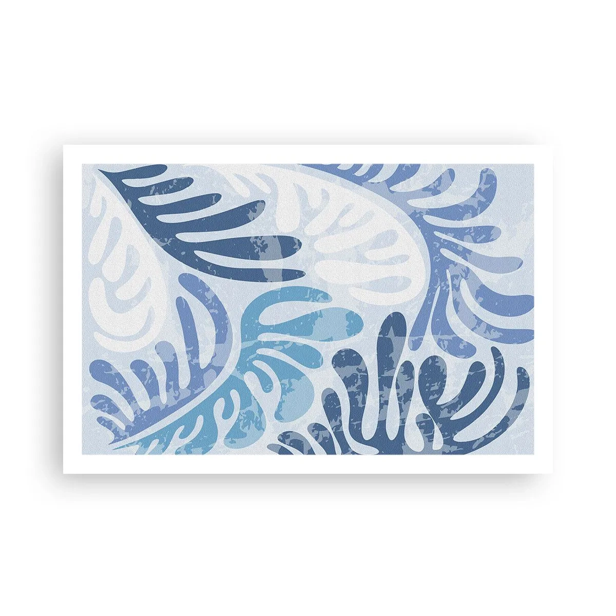 Affiche - Poster - Fougères bleues - 91x61 cm