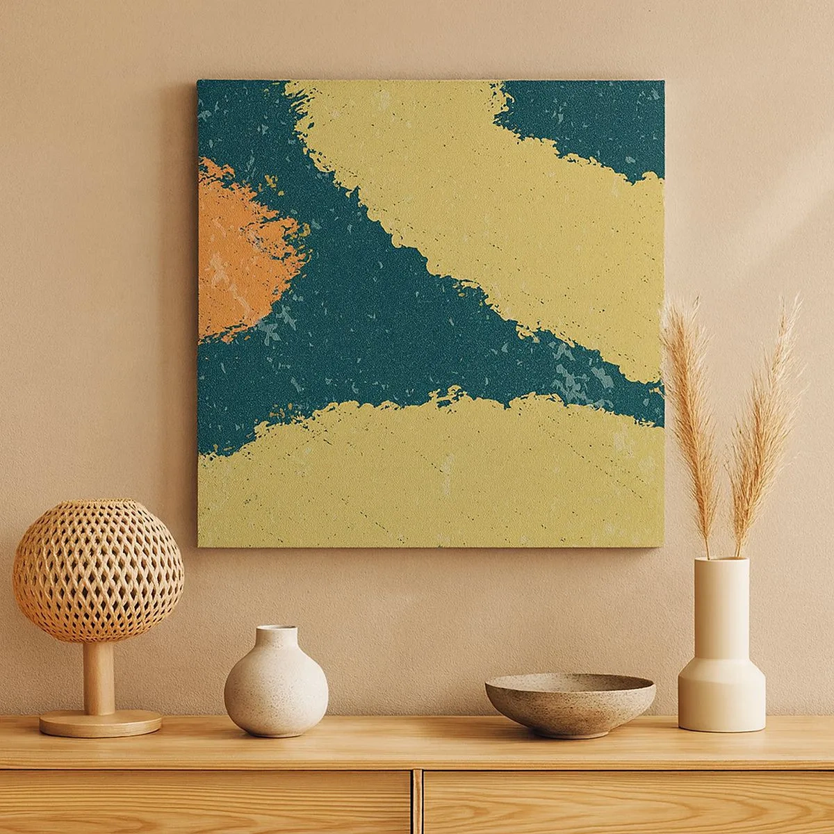 Impression sur toile - Image sur toile - Abstraction – mouvement lent - 30x30 cm