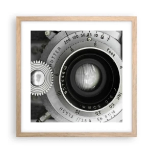 Affiche dans un chêne clair - Poster - Histoire d'Hollywood - 40x40 cm