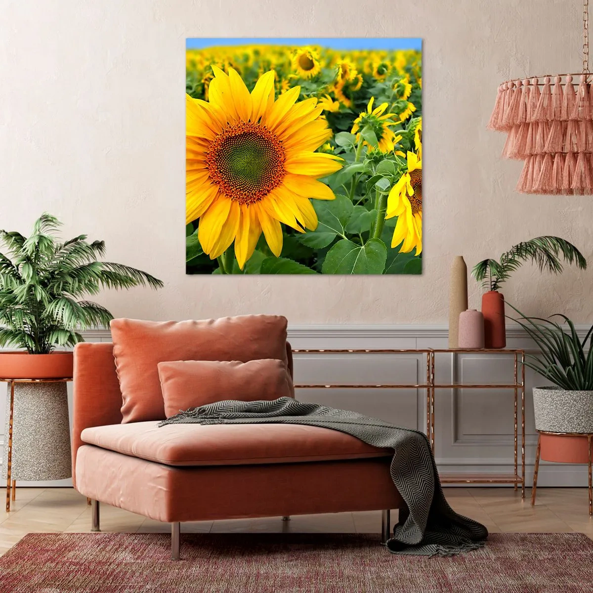 Impression sur toile - Image sur toile - Des centaines de soleils se sont embrasés - 40x40 cm