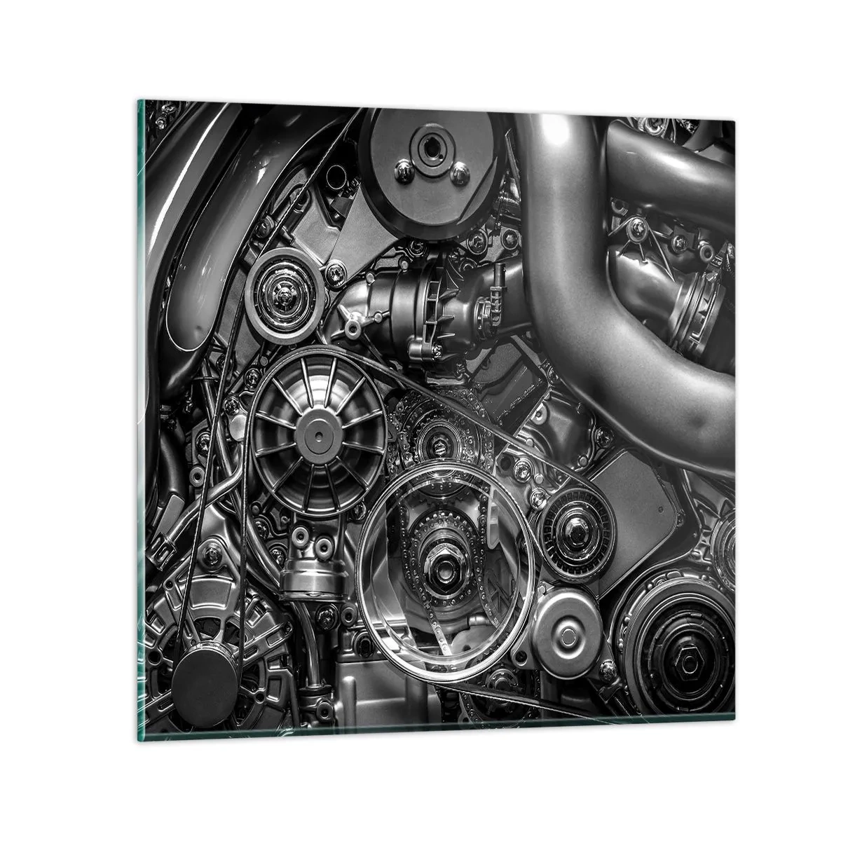 Impression sur verre - Image sur verre - Poésie mécanique - 40x40 cm