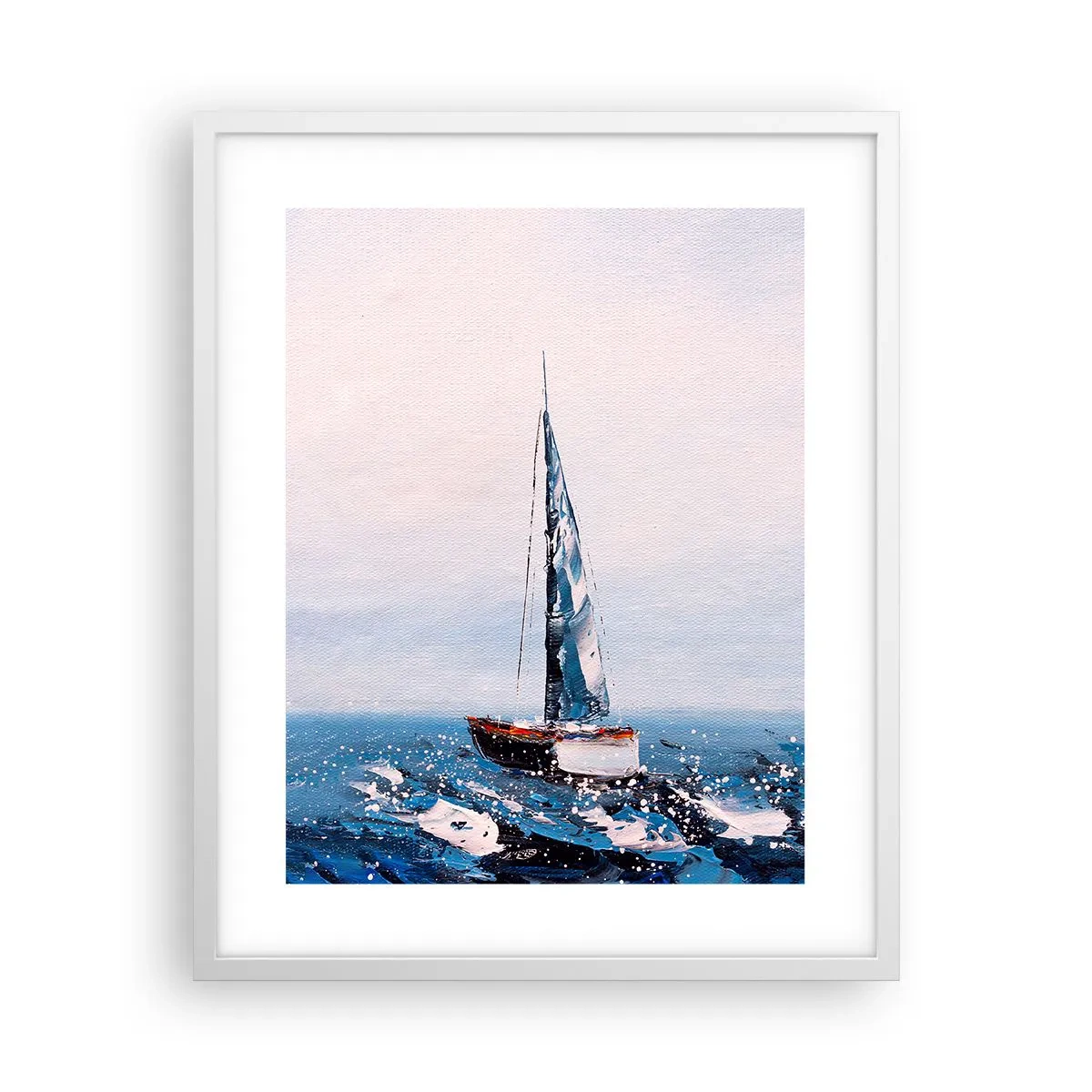 Affiche dans un cadre blanc - Poster - Confrérie du vent - 40x50 cm