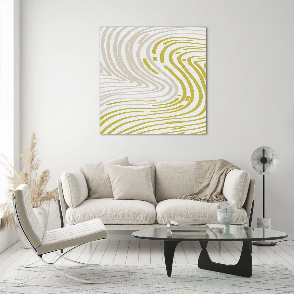 Impression sur verre - Image sur verre - Une composition au léger virage - 30x30 cm