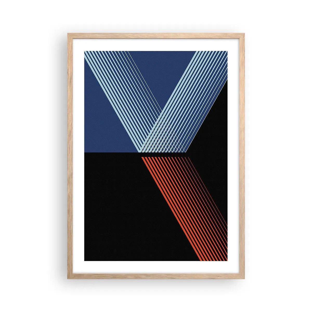 Affiche dans un chêne clair - Poster - Histoire simple - 50x70 cm