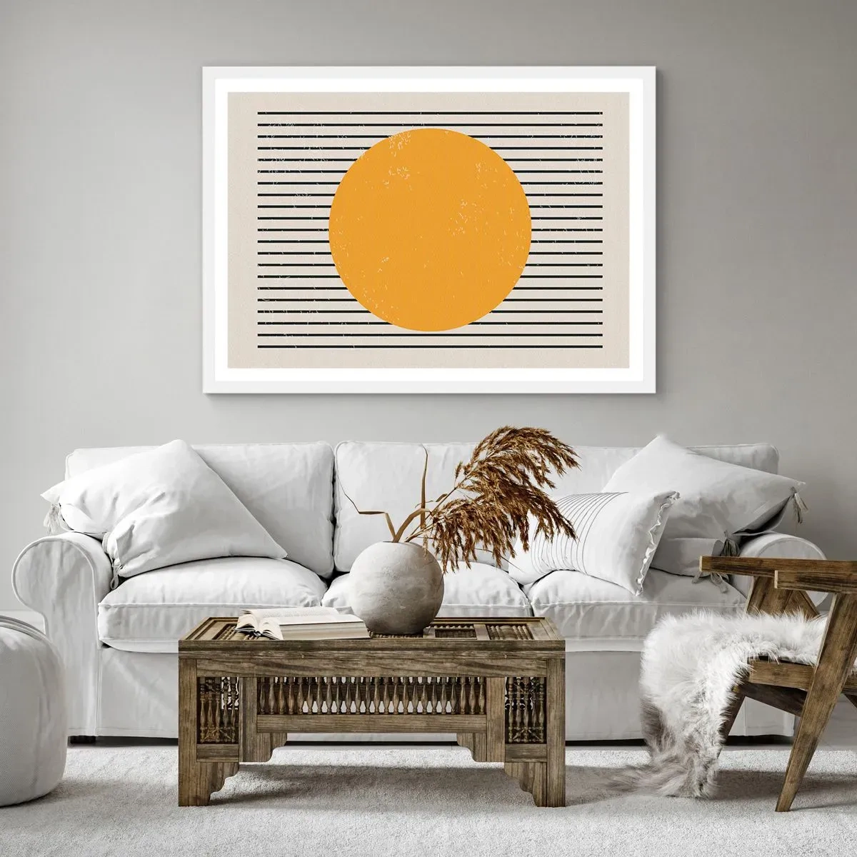 Affiche dans un cadre blanc - Poster - Le pouvoir de la simplicité - 70x50 cm