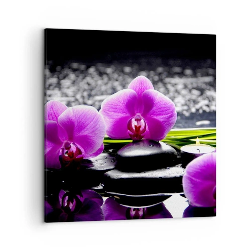 Impression sur toile - Image sur toile - Se noyer dans la paix et la tranquillité - 50x50 cm