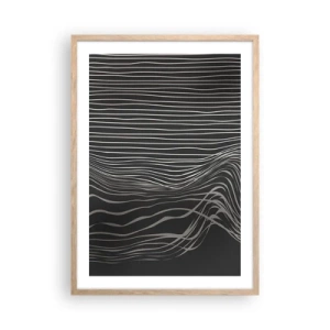 Affiche dans un chêne clair - Poster - Rythme et accent - 50x70 cm
