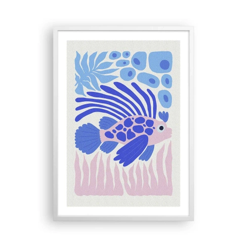 Affiche dans un cadre blanc - Poster - Dans son élément - 50x70 cm