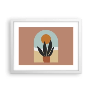 Affiche dans un cadre blanc - Poster - Petits bonheurs - 40x30 cm