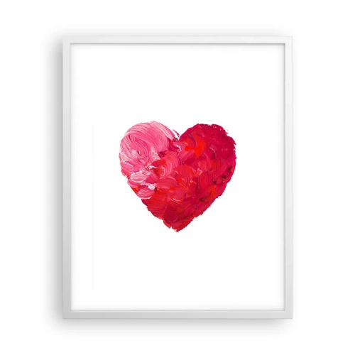Affiche dans un cadre blanc - Poster - All you need is love - 40x50 cm