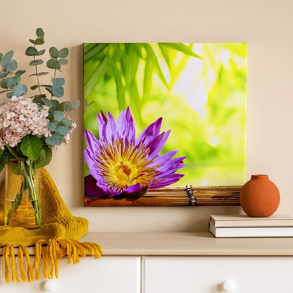 Impression sur toile - Image sur toile - Sous le soleil asiatique - 30x30 cm