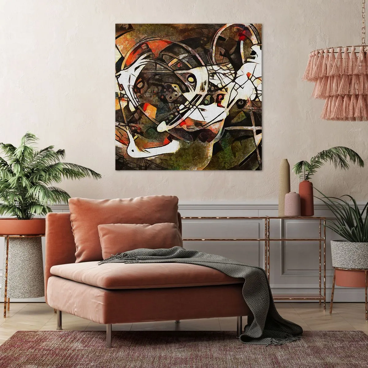 Impression sur toile - Image sur toile - Vous entendez le mouvement ? - 50x50 cm