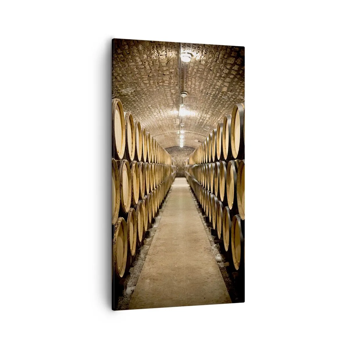 Impression sur toile - Image sur toile - Dans un sous-sol en brique - 55x100 cm