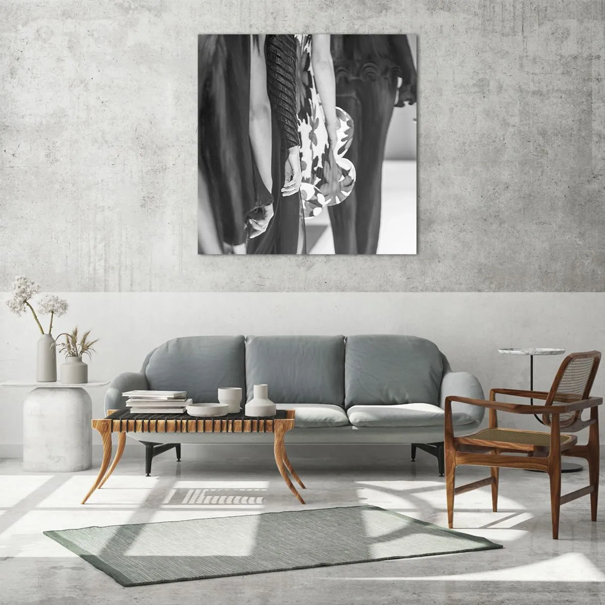 Impression sur verre - Image sur verre - Un défilé stylé - 40x40 cm