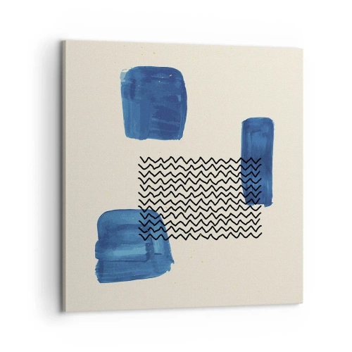 Impression sur toile - Image sur toile - Quatuor abstrait - 60x60 cm