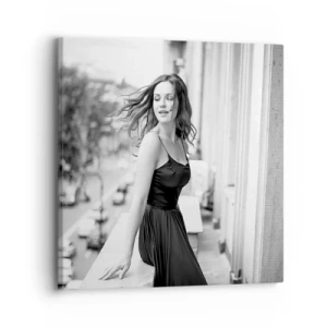 Impression sur toile - Image sur toile - Certainement un Parisien - 30x30 cm