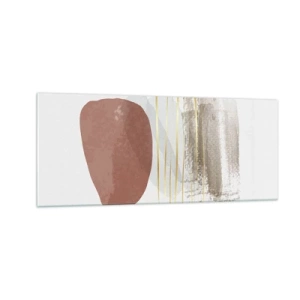 Impression sur verre - Image sur verre - Colonnade abstraite - 100x40 cm