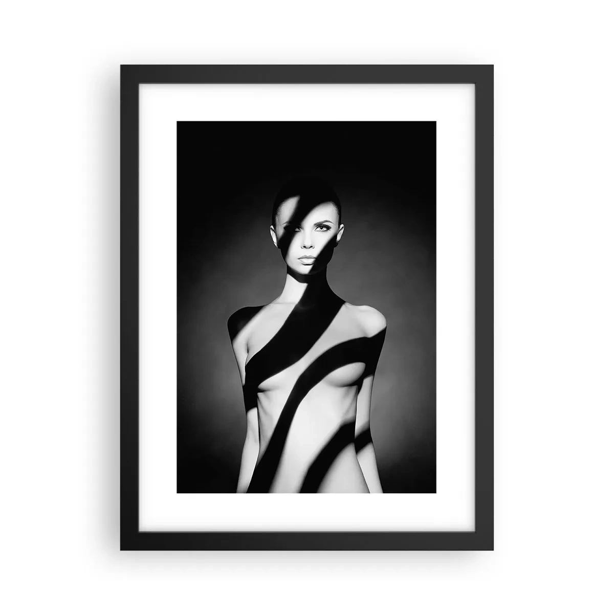 Affiche dans un cadre noir - Poster - Dans la brillance et l'ombre - 30x40 cm