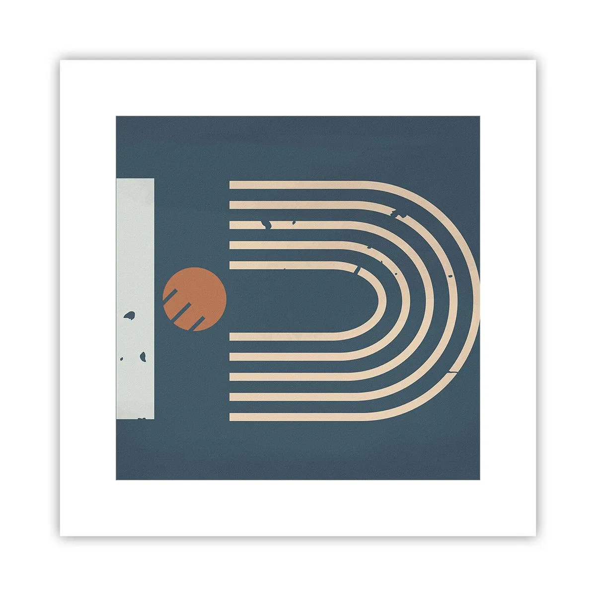 Affiche - Poster - Géométrie sur la grenade - 30x30 cm