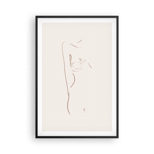 Affiche dans un cadre noir - Poster - La forme du désir - 61x91 cm