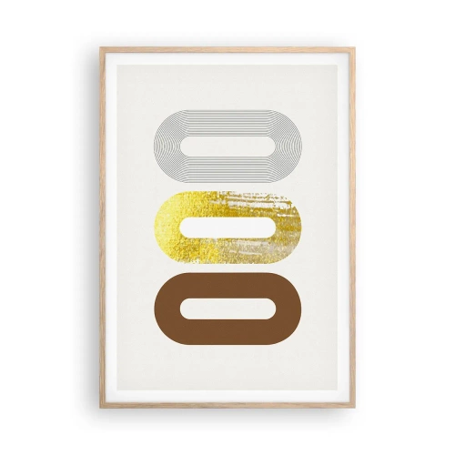 Affiche dans un chêne clair - Poster - Ooo! - 70x100 cm