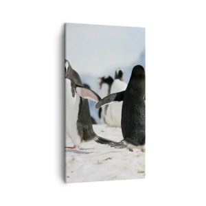 Impression sur toile - Image sur toile - Danser dans la neige - 45x80 cm