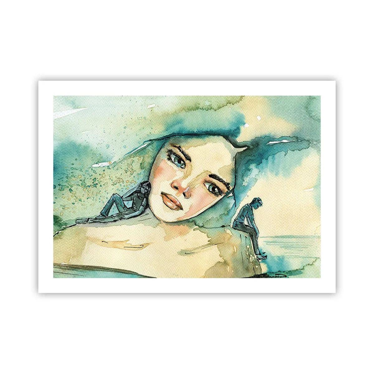 Affiche - Poster - Suis-je bleu? - 70x50 cm