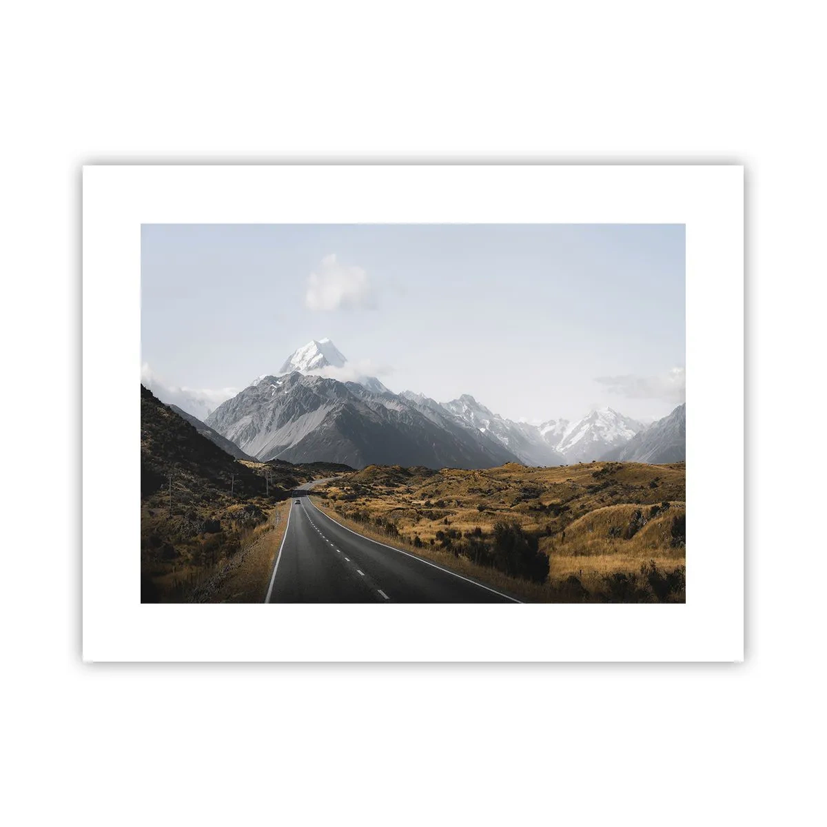 Affiche - Poster - Chemin vers le coeur de la montagne - 40x30 cm