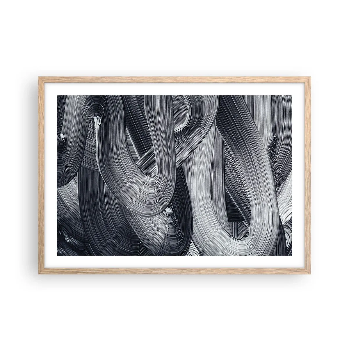 Affiche dans un chêne clair - Poster - La fluidité de la réalité - 70x50 cm