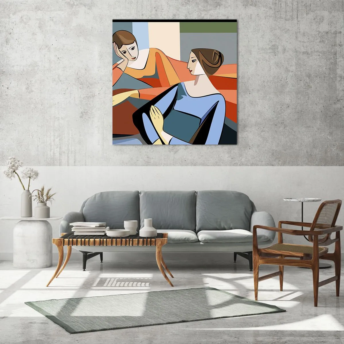 Impression sur verre - Image sur verre - Un moment de confiance - 30x30 cm