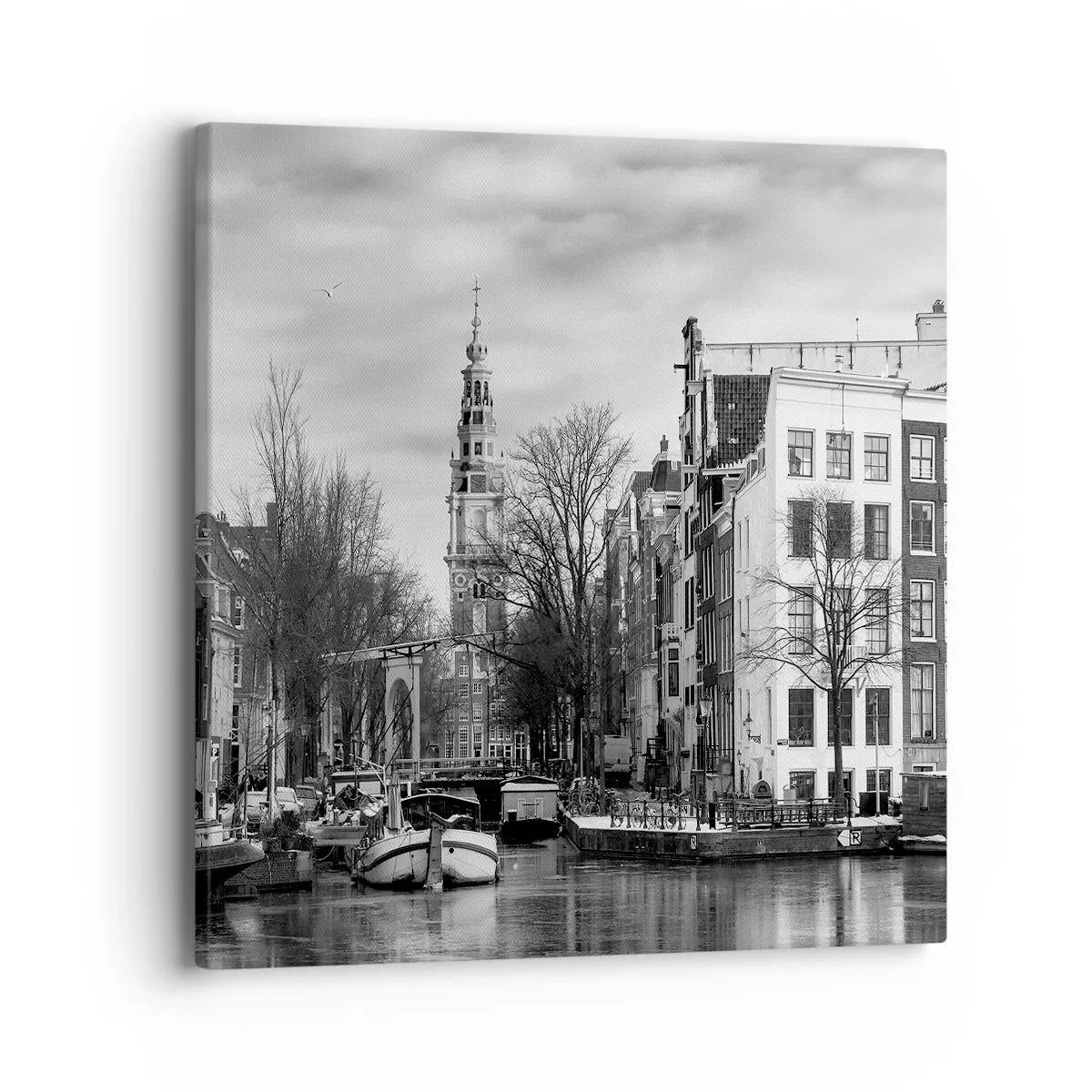 Impression sur toile - Image sur toile - Climat d'Amsterdam - 40x40 cm