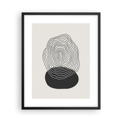 Affiche dans un cadre noir - Poster - Durabilité et oscillation - 40x50 cm