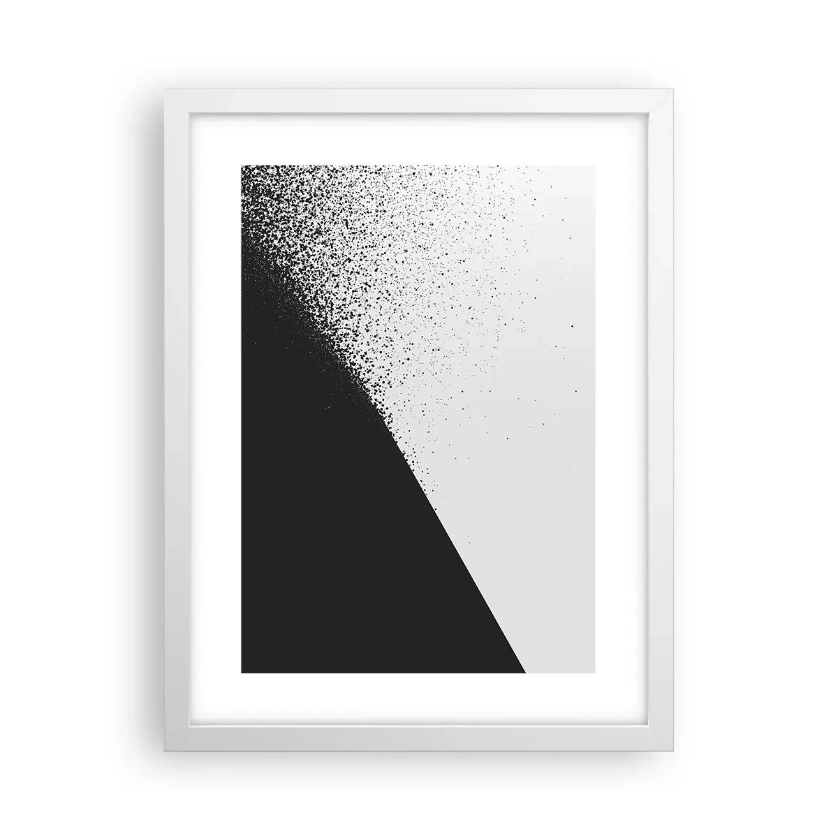 Affiche dans un cadre blanc - Poster - De plus en plus vite, de plus en plus - 30x40 cm