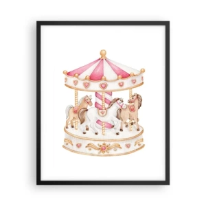 Affiche dans un cadre noir - Poster - Le doux monde de l'enfance - 40x50 cm