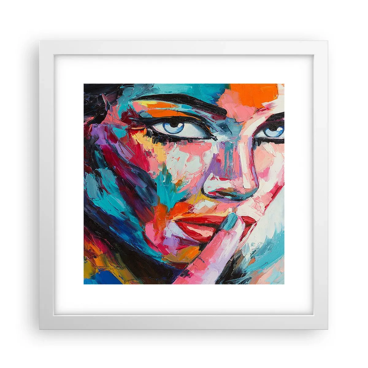 Affiche dans un cadre blanc - Poster - Notre premier secret - 30x30 cm