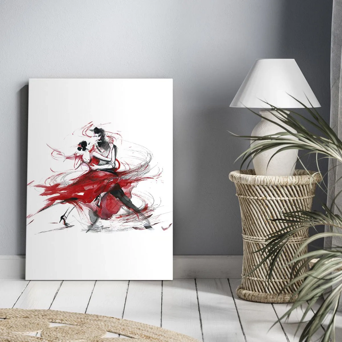 Impression sur toile - Image sur toile - Tango - le rythme de la passion - 65x120 cm