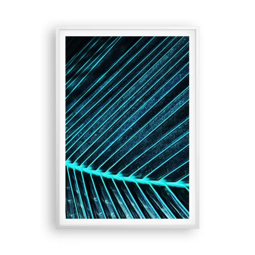 Affiche dans un cadre blanc - Poster - Texture verte - 70x100 cm