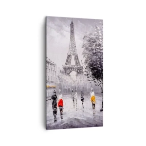 Impression sur toile - Image sur toile - Balade parisienne - 45x80 cm