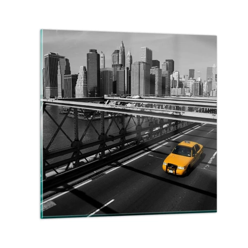 Impression sur verre - Image sur verre - Couleur de la grande ville - 30x30 cm