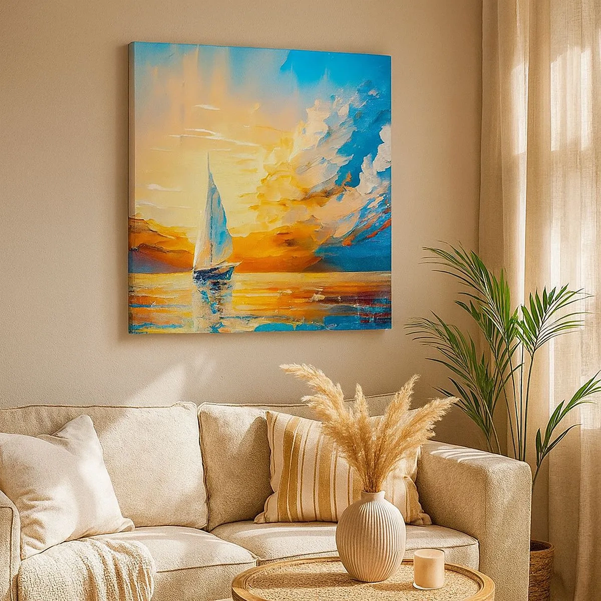 Impression sur toile - Image sur toile - Expédition en or - 30x30 cm