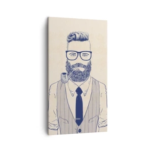 Impression sur toile - Image sur toile - Gai, masculin et à la mode - 45x80 cm