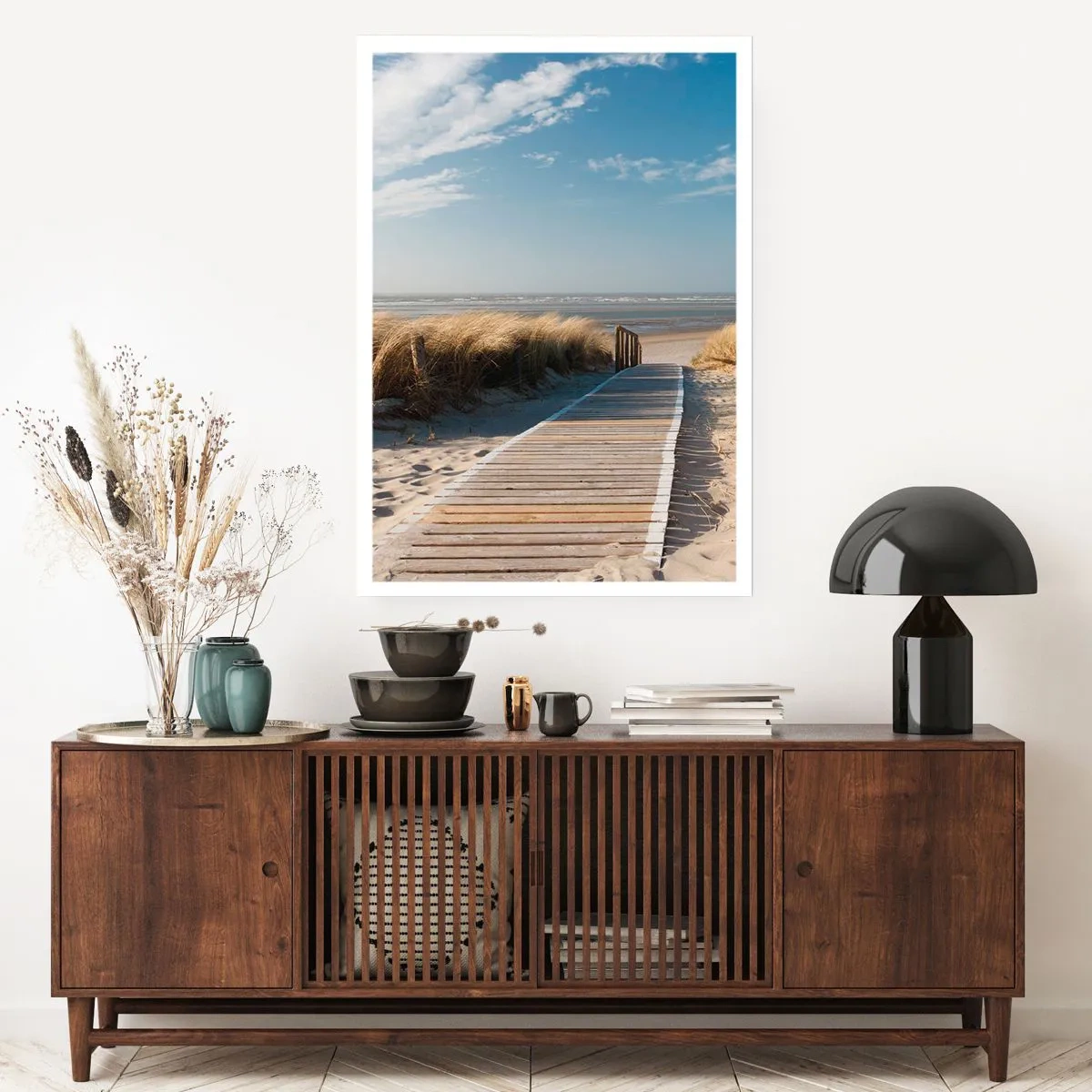 Affiche - Poster - Derrière la dune, dans le bruissement de l'herbe - 40x50 cm