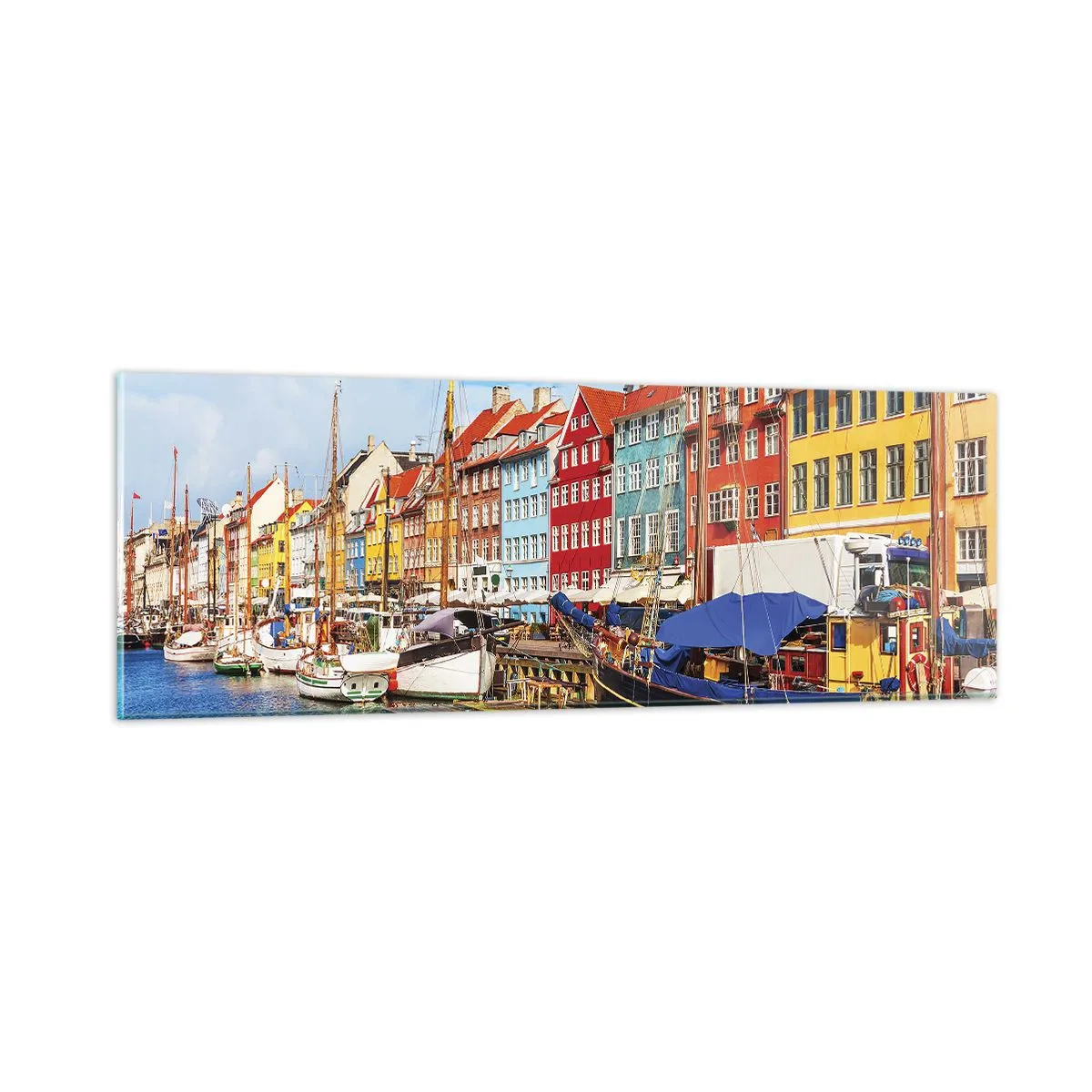 Impression sur verre - Image sur verre - Quai joyeux - 90x30 cm