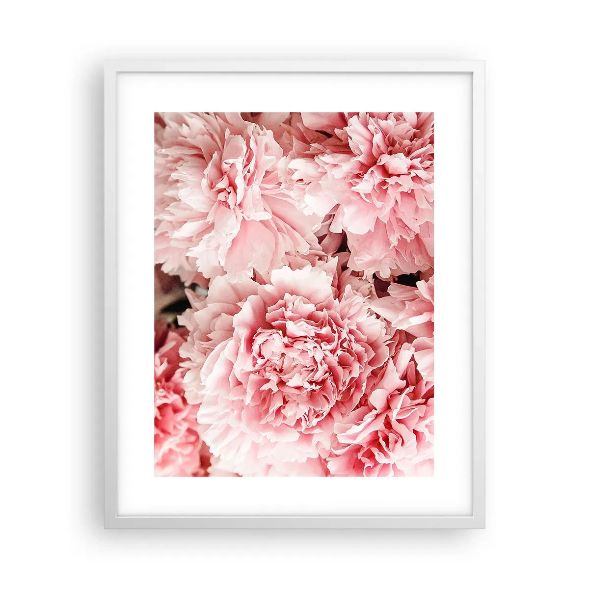 Affiche dans un cadre blanc - Poster - Rêve rose - 40x50 cm