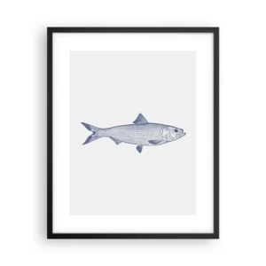 Affiche dans un cadre noir - Poster - Salutations des mers du nord - 40x50 cm