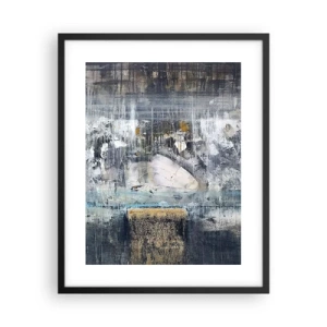 Affiche dans un cadre noir - Poster - Comme sur la glace, comme après décembre - 40x50 cm