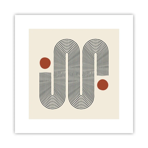 Affiche - Poster - Du début à la fin - 30x30 cm