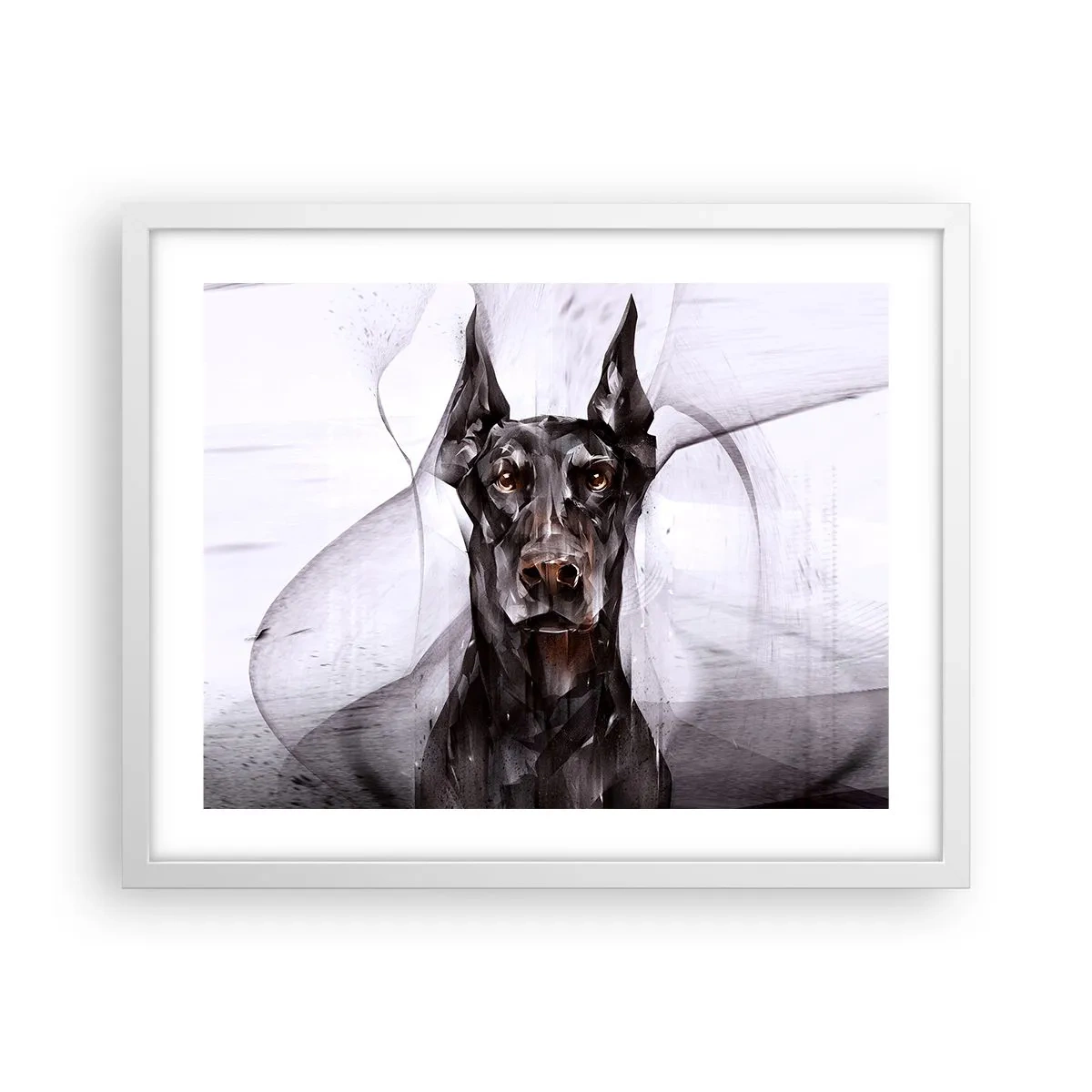 Affiche dans un cadre blanc - Poster - Né noble - 50x40 cm